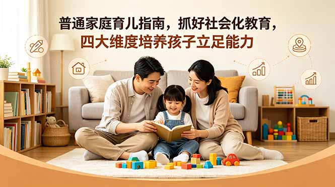 付费文章：普通家庭育儿指南，抓好社会化教育，四大维度培养孩子立足能力-孔明聊项目