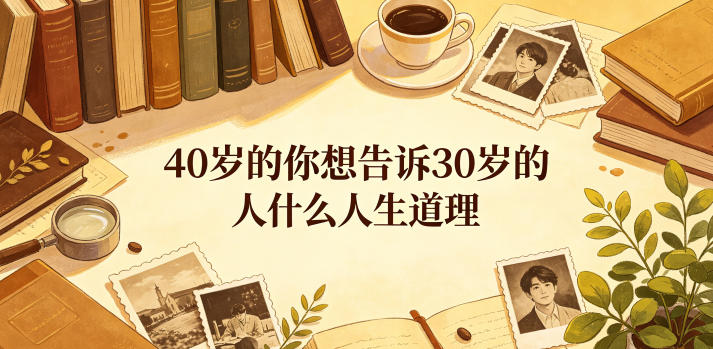 公众号付费文章：40岁的你想告诉30岁的人什么人生道理？-孔明聊项目