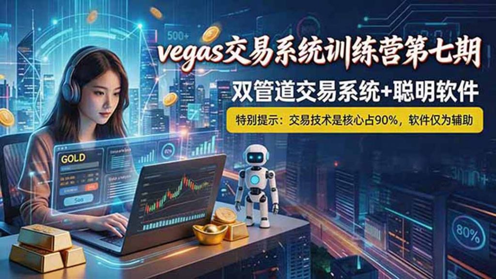 【海外美金AI搬砖】Vegas交易技术+聪明软件， 黄金期货日赚50-1000U， 长期稳定，小白轻松上手-孔明聊项目