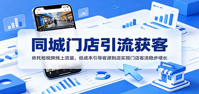 同城门店引流获客：依托短视频线上流量，低成本引导客源到店实现门店客流稳步增长-孔明聊项目