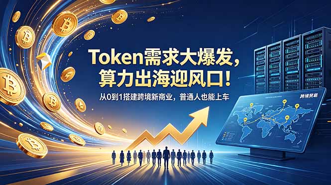 Token需求大爆发，算力出海迎风口！从0到1搭建跨境新商业，普通人也能上车-孔明聊项目