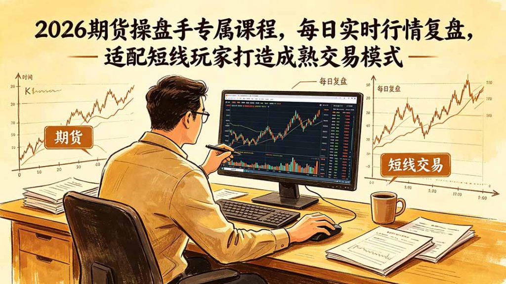 2026期货操盘手专属课程-更新6月，每日实时行情复盘，适配短线玩家打造成熟交易模式-孔明聊项目