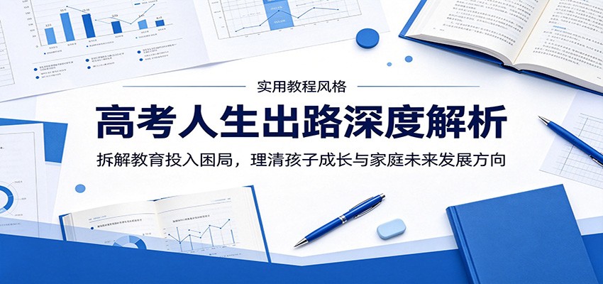 高考人生出路深度解析：拆解教育投入困局，理清孩子成长与家庭未来发展方向-孔明聊项目