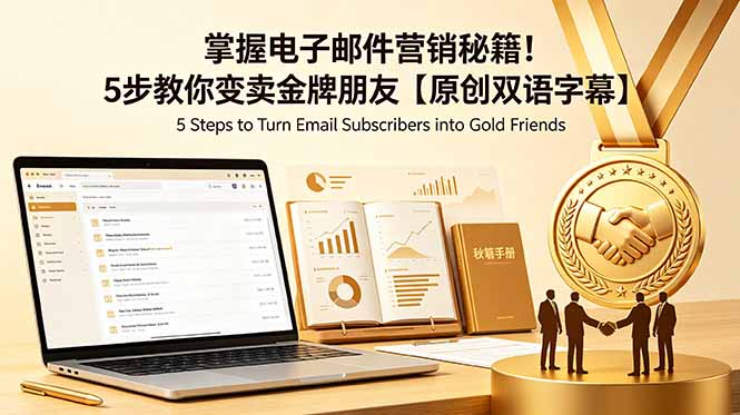 掌握电子邮件营销秘籍！5步教你变卖金牌朋友【原创双语字幕】-孔明聊项目