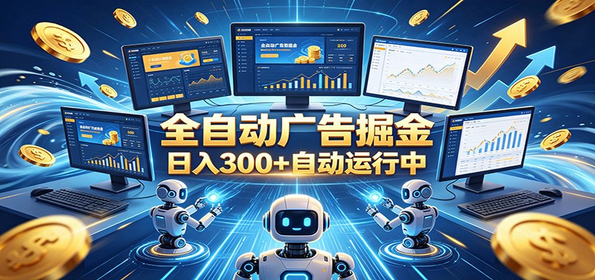 自动广告G机，日入300+，正规平台，广告浏览获益，时间自由，适合各类人群日常增收-孔明聊项目