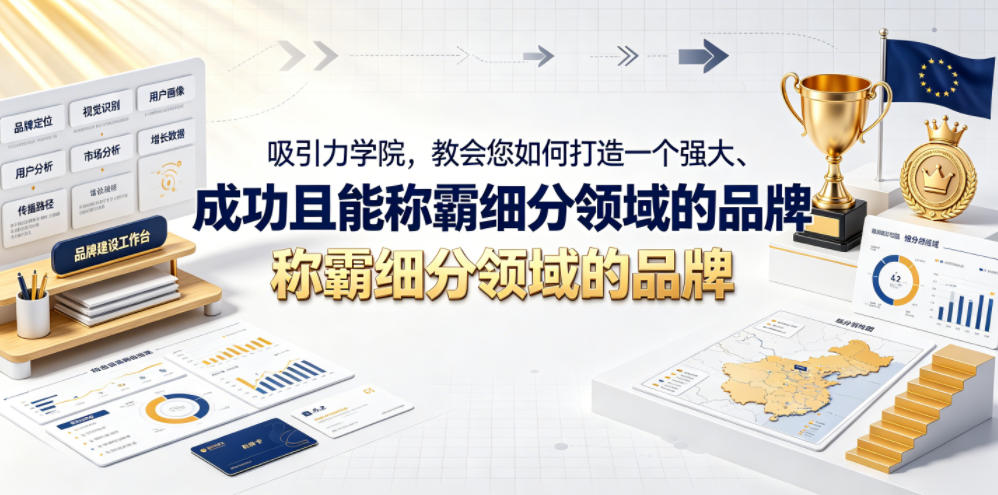 吸引力学院，教会您如何打造一个强大、成功且能称霸细分领域的品牌！【原创双语字幕】-孔明聊项目