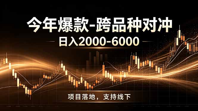 全新跨品种对冲模式上线！日稳定盈利 2000-6000，合规长久可批量放大-孔明聊项目
