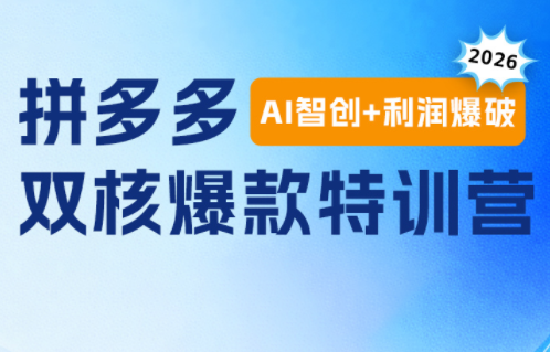 贾真电商108将·拼多多“AI智创+利润爆破“双核爆款特训营-孔明聊项目