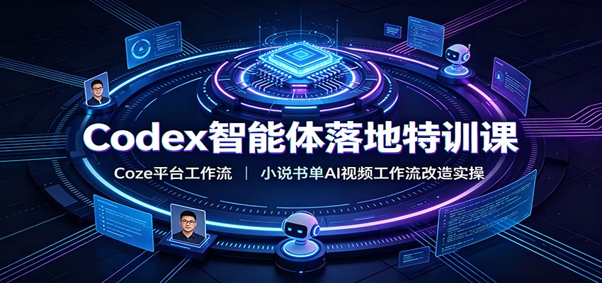 Codex智能体落地特训课：Coze平台工作流，小说书单AI视频工作流改造实操-孔明聊项目