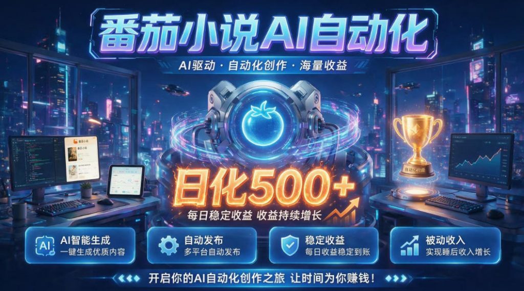 小白可做番茄AI，居家轻创业，每日稳赚500➕，普通人低门槛轻松线上增收【揭秘】-孔明聊项目