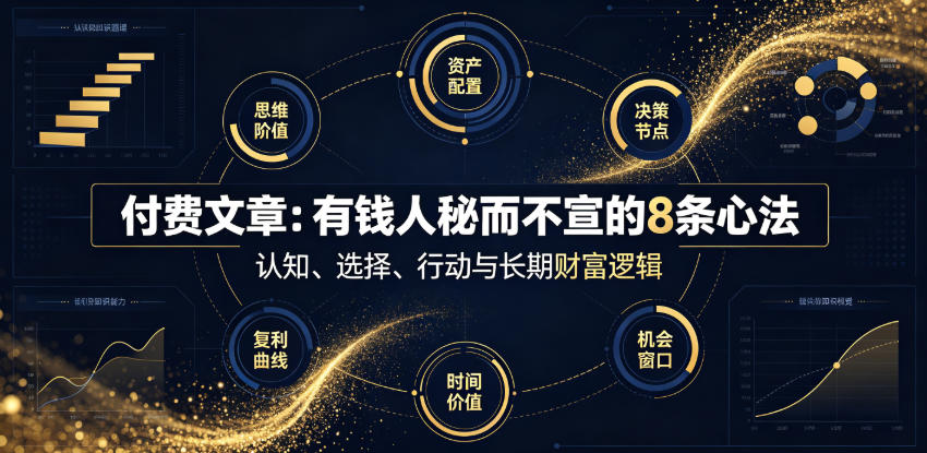 付费文章：有钱人秘而不宣的8条心法-孔明聊项目