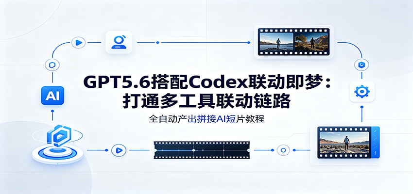 GPT5.6搭配Codex联动即梦：打通多工具联动链路，全自动产出拼接AI短片教程-孔明聊项目