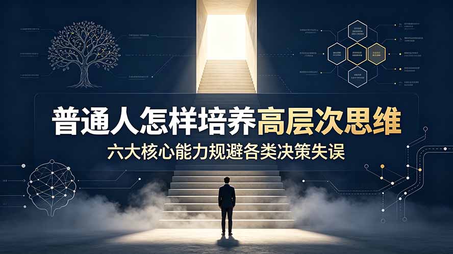付费文章：普通人怎样培养高层次思维，六大核心能力规避各类决策失误-孔明聊项目