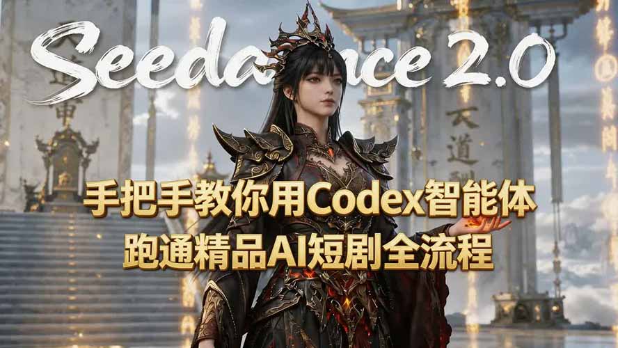 手把手教你用Seedance2.0+Codex智能体跑通精品AI短剧全流程(附3种skill技能-孔明聊项目