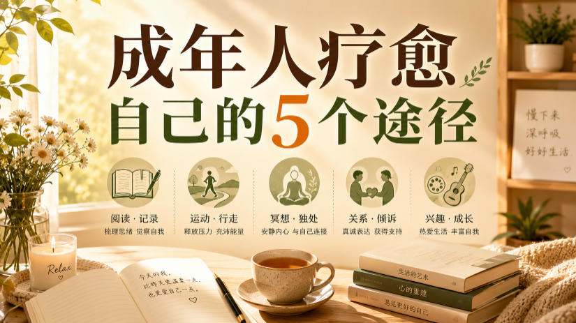 付费文章：成年人疗愈自己的5个途径-孔明聊项目
