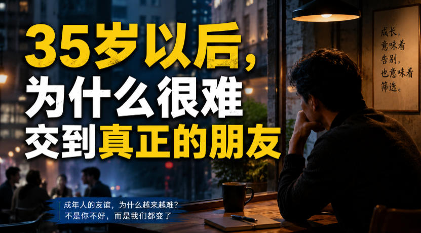 付费文章：35岁以后，为什么很难交到真正的朋友-孔明聊项目