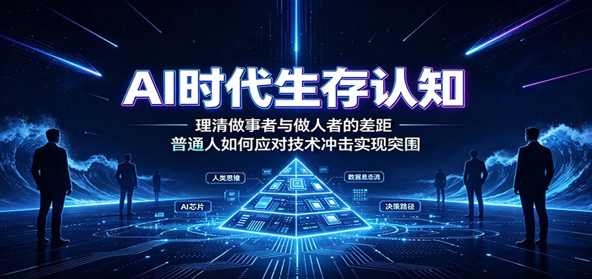 AI时代生存认知：理清做事者与做人者的差距，普通人如何应对技术冲击实现突围-孔明聊项目