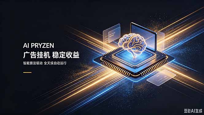 AI Pryzen 广告挂机｜24小时自动跑，日入300-500，新手零门槛-孔明聊项目