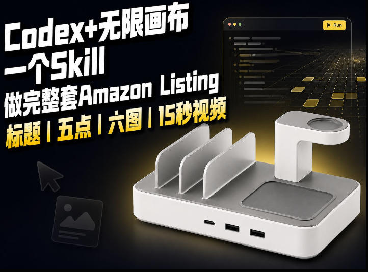 我用一个Codex Skill做完Amazon Listing：标题、五点、六图和视频全流程-孔明聊项目