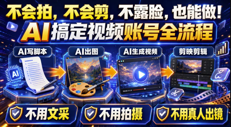 AI短视频起号实战项目，用AI做视频起号，45天涨粉12W，一条广告8.5k，广告接到手软，引流、变现两不误！-孔明聊项目