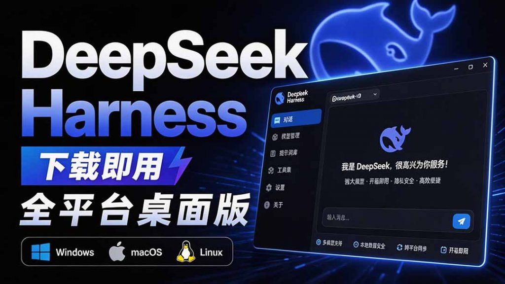 Github上近20万 Stars ，Harness 现在可以双击运行使用了， Harness 全平台桌面版 DSH Desktop-孔明聊项目