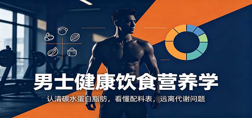 男士健康饮食营养学：认清碳水蛋白脂肪，看懂配料表，远离代谢问题-孔明聊项目