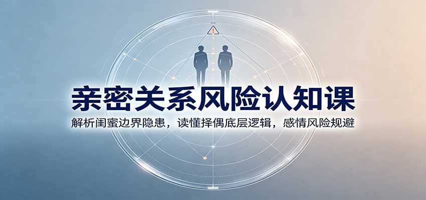 亲密关系风险认知课：解析闺蜜边界隐患，读懂择偶底层逻辑，感情风险规避-孔明聊项目