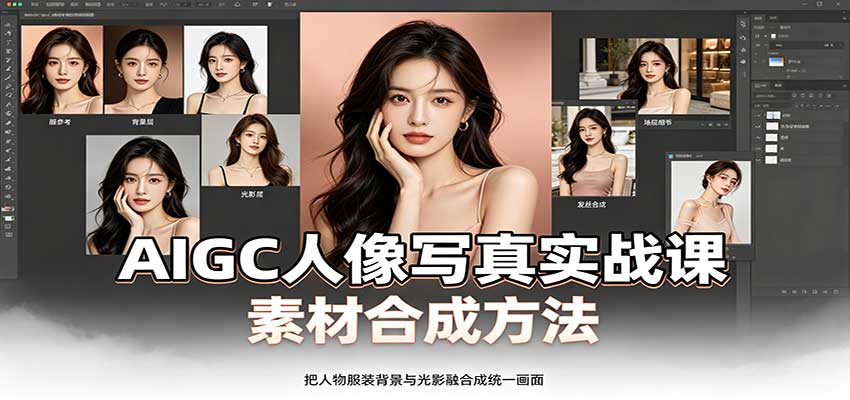AIGC人像写真实战课：软件平台部署筹备，素材合成方法，多题材写真案例-孔明聊项目