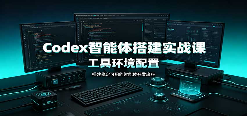 Codex智能体搭建实战课：工具环境配置，自定义技能开发，多业务自动化教学-孔明聊项目