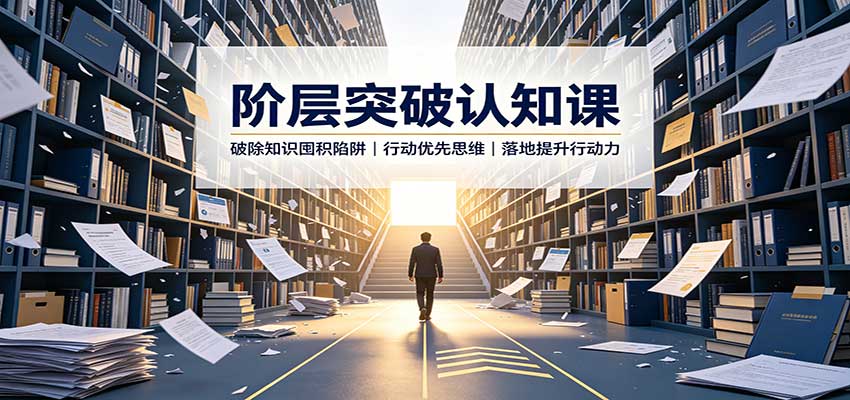 阶层突破认知课：破除知识囤积陷阱，行动优先思维，落地提升行动力-孔明聊项目