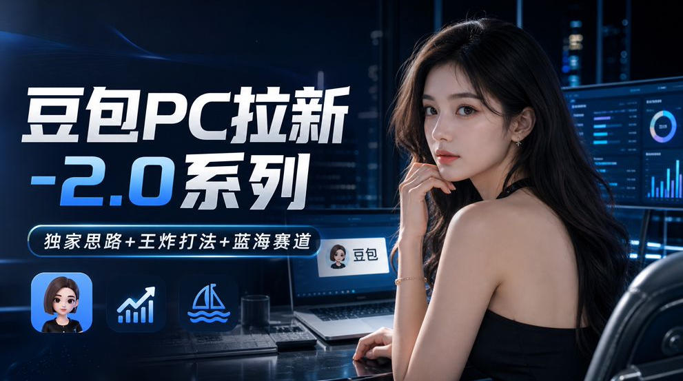豆包PC拉新2.0系列-独家思路+王炸打法+蓝海赛道-孔明聊项目