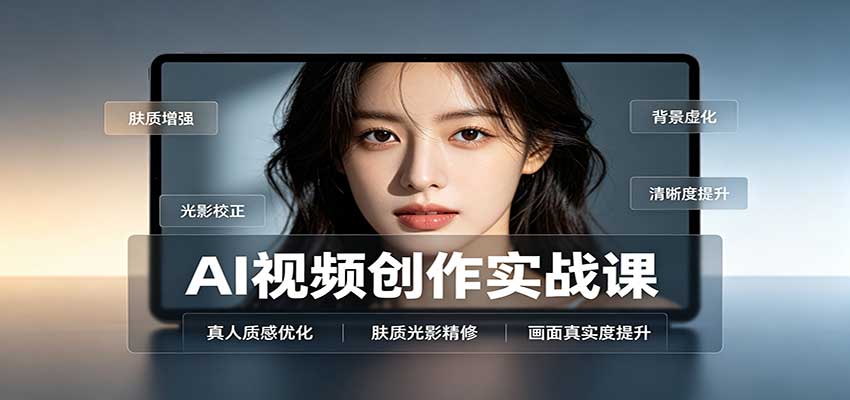 AI视频创作实战课：人物面部情绪调试，真人质感优化，提示词模板与变现方向-孔明聊项目