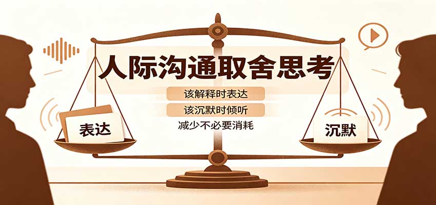人际沟通取舍思考：分清解释与沉默边界，拿捏职场生活沟通分寸减少情绪内耗-孔明聊项目