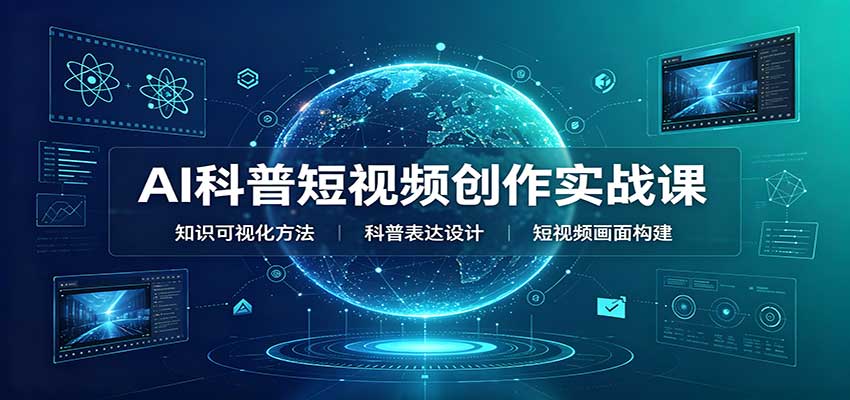AI科普短视频创作实战课：配套要点文档，文案与视频提示词模板教学-孔明聊项目