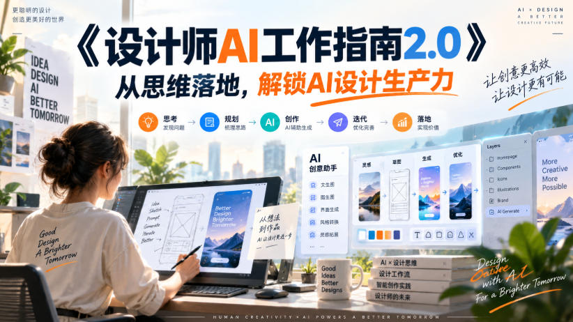 《设计师AI工作指南2.0》从思维落地-无水印，解锁AI设计生产力-孔明聊项目