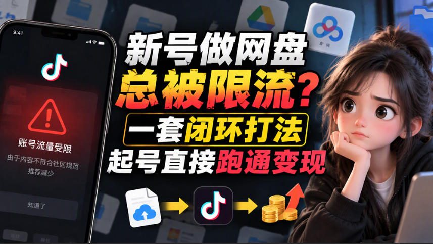 小白新号过限流：别发链先养号，12步SOP直接抄-孔明聊项目