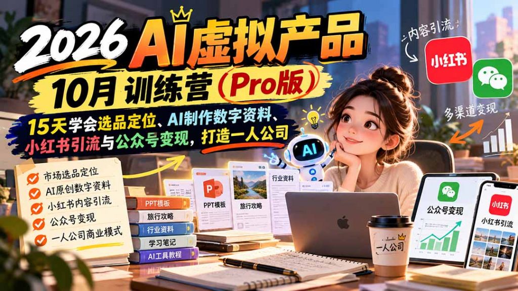 AI虚拟产品10月训练营(Pro版-孔明聊项目
