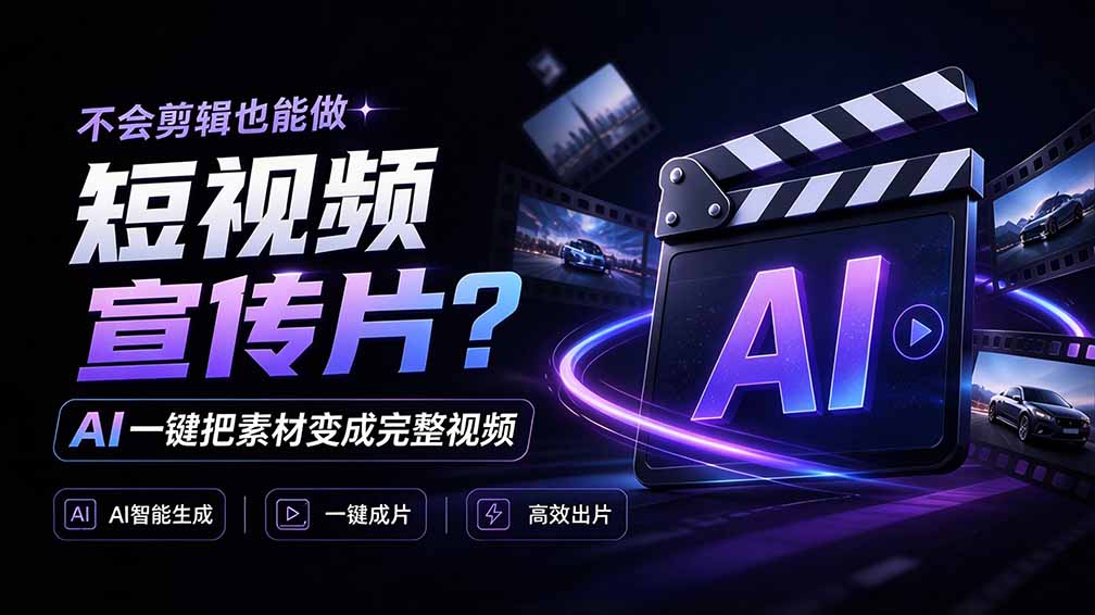 我跪下来了！不会剪辑也能做短视频宣传片？ AI 一键把素材变成完整视频，真是神奇，OpenFilm 超省事-孔明聊项目