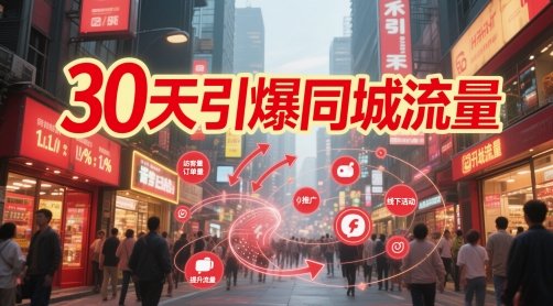 30天引爆同城流量：团购篇 认知篇 流量篇 来客篇 达人篇 老板人设IP篇 投流篇-孔明聊项目