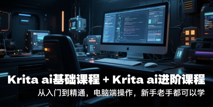 krita ai基础课程+Krita ai进阶课程，从入门到精通，电脑端操作，新手老手都可以学-孔明聊项目
