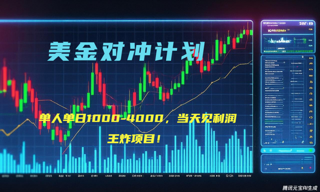 2025年最暴力项目“美金先登计划”最新最强对冲战法，每日实际收益1K-4K-孔明聊项目