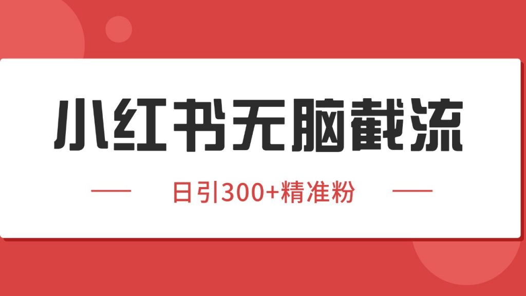 小红书截流同行客源，独家野路子获客玩法 日引200+暴力获客-孔明聊项目