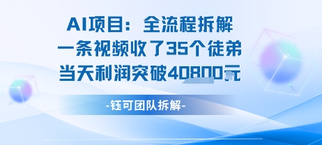 AI收徒变现闭环：一条视频收35人，日入1k+(附完整SOP)-孔明聊项目