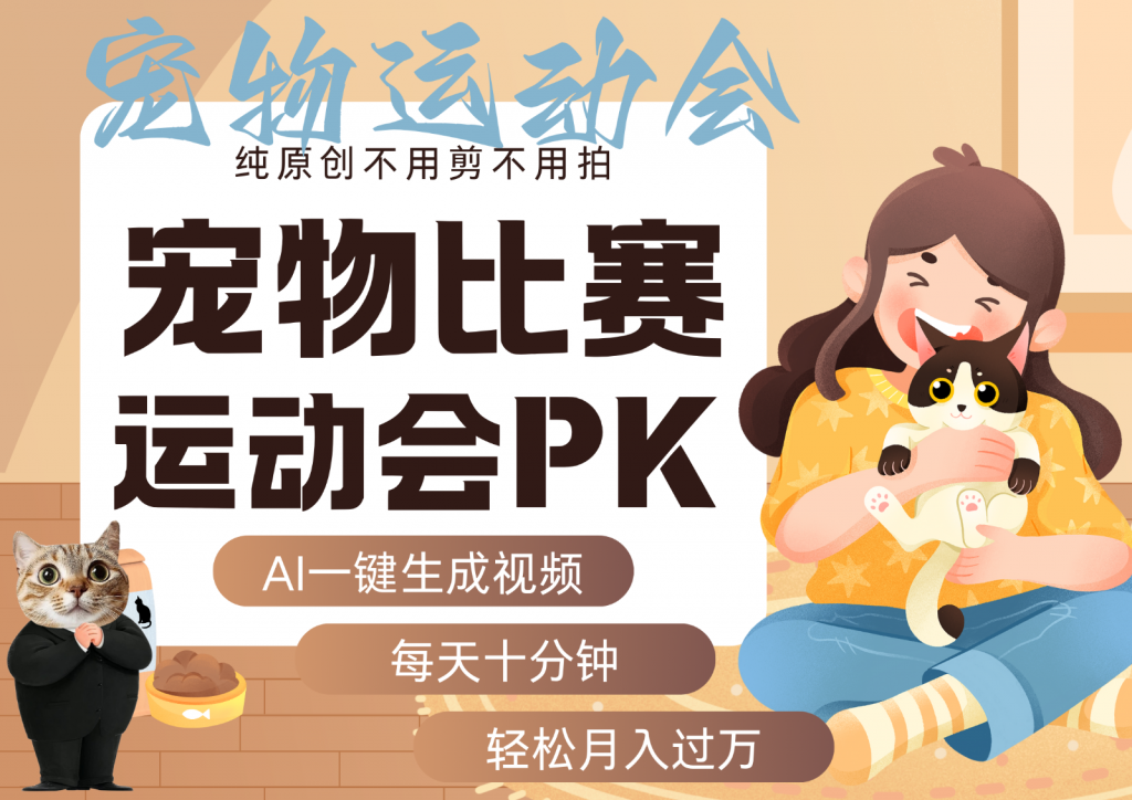 AI萌宠运动员跳水 射击 篮球 足球比赛 每天十分钟 附详细提示词文案库 代替做…-孔明聊项目