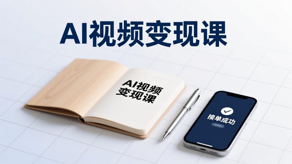 AI视频变现课，学完即可创作短片、接商单，实现副业增收，单项目报价可达千元-孔明聊项目