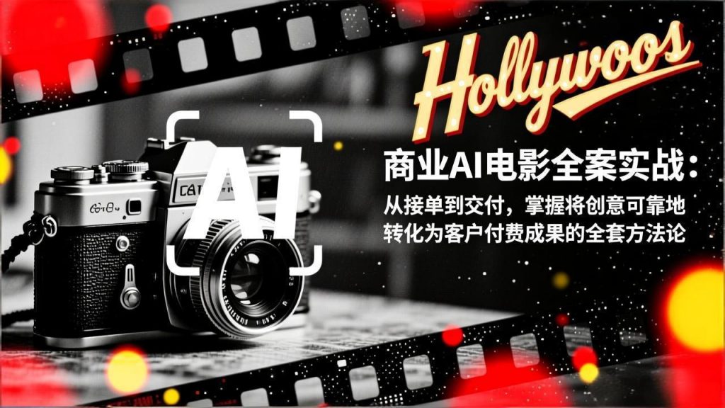 商业AI电影全案实战：从接单到交付，掌握将创意可靠地转化为客户付费成果的全套方法论-孔明聊项目