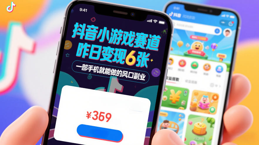 抖音小游戏赛道,昨日变现600+,零基础一部手机就能做的风口副业【揭秘】-孔明聊项目