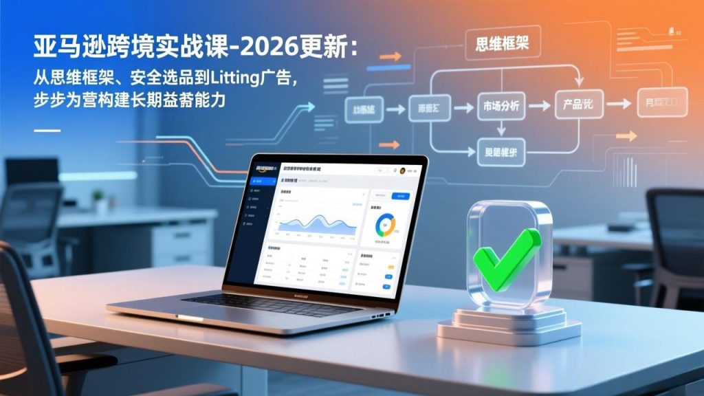 亚马逊跨境实战课-2026更新:从思维框架、安全选品到Listing广告,步步为营构建长期盈利能力-孔明聊项目