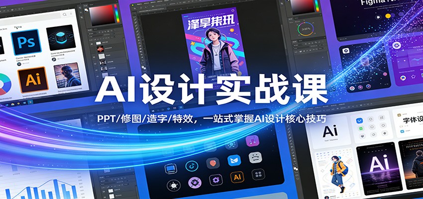 AI设计实战课：PPT/修图/造字/特效，一站式掌握AI设计核心技巧-孔明聊项目