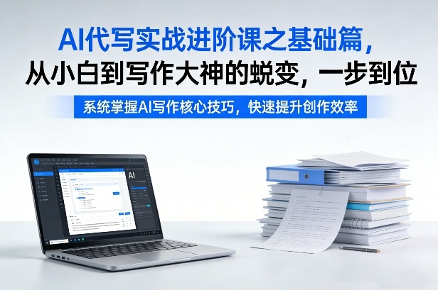 AI代写实战进阶课之基础篇，从小白到写作大神的蜕变，一步到位【揭秘】-孔明聊项目